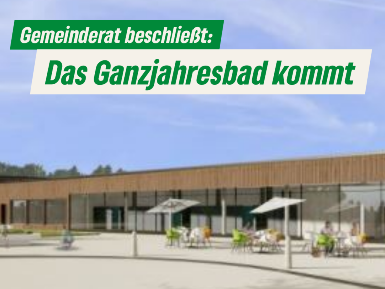 Ganzjahresbad beschlossen – Grüne Fraktion stimmt gegen Entwurf