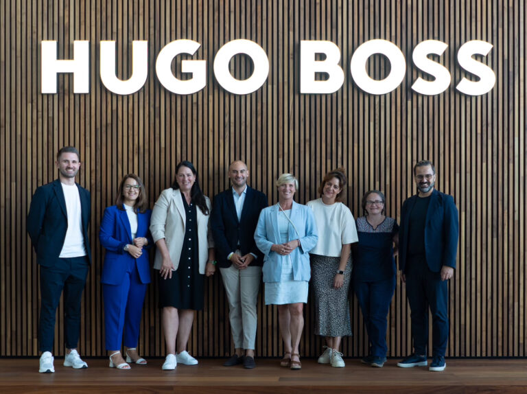 Zu Besuch bei HUGO BOSS mit Cindy Holmberg MdL und Finanzminister Danyal Bayaz